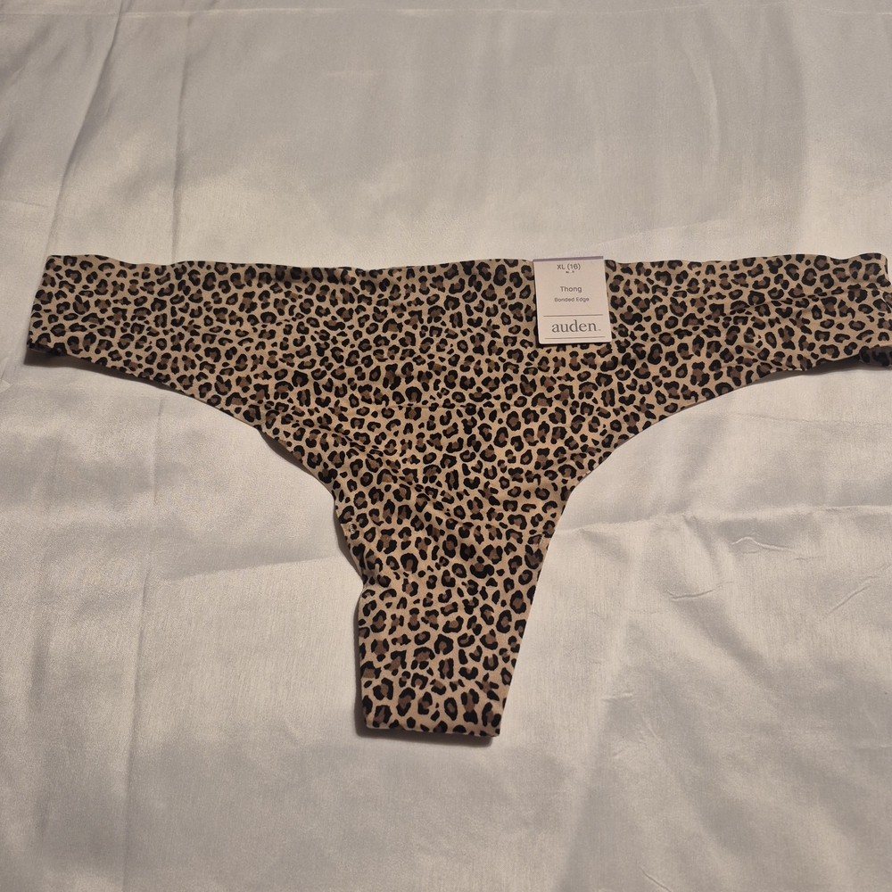 Auden Tan Leopard Print Panties